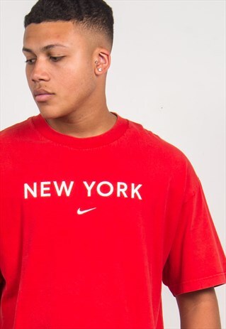 NIKE T-SHIRT NEW YORK SWOOSH PRINT