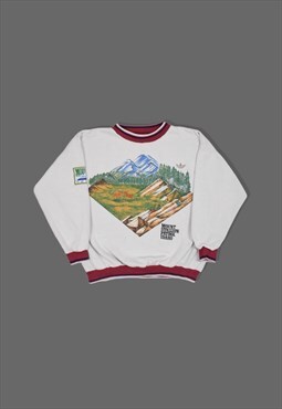 Vintage 1980s Adidas Mount Stallion Patrol Idaho Sweatshirt