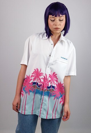 VINTAGE 80'S QUIKSILVER UNISEX HAWAII FESTIVAL SHIRT
