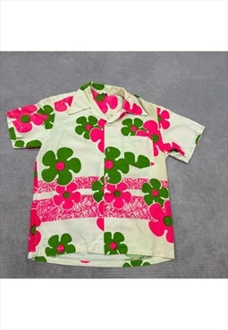 Vintage Hawaiian Shirt Women's L