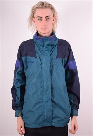 COLUMBIA MENS VINTAGE JACKET LARGE GREEN 90S