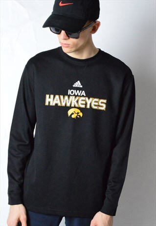 BLACK ADIDAS NFL IOWA HAWKEYES SPORTS TOP