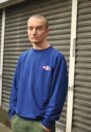 VINTAGE CHAMPION SPELL OUT LOGO SWEATER