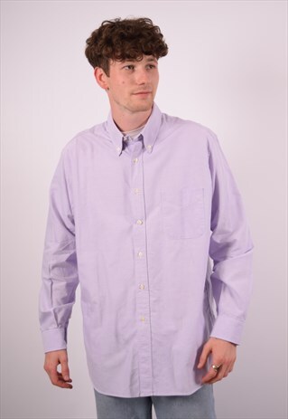 VINTAGE BURBERRY SHIRT PURPLE