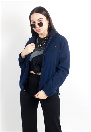 90'S RETRO BLUE FLEECE JACKET