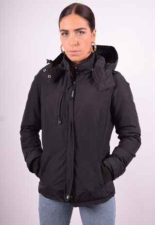 WOOLRICH WOMENS VINTAGE JACKET MEDIUM BLACK 90'S