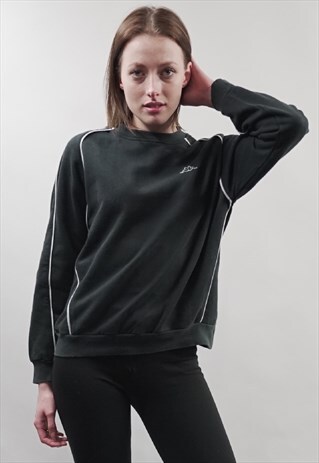VINTAGE 90'S KAPPA LOGO BLACK SWEATER