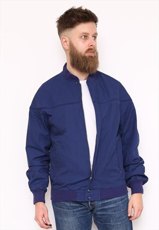 VINTAGE COLLARLESS HARRINGTON JACKET