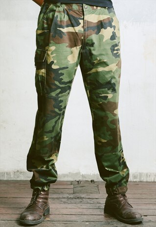 VINTAGE 90S MILITARY CAMO PANTS