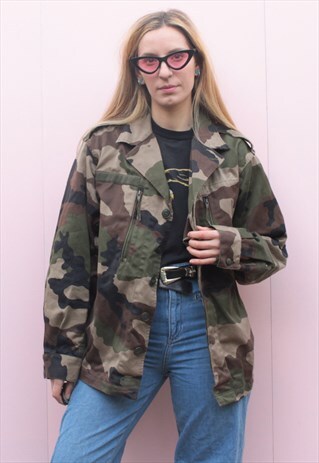 VINTAGE OVERSIZED GRUNGE 90'S CAMO JACKET