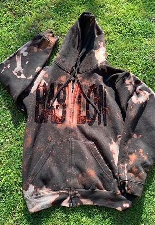 VINTAGE BAAD ZIP HOODIE BABYLON TRASH TIE DYE .
