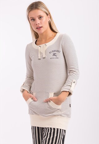 VINTAGE BURBERRY BLUE LABEL STRIPED COTTON DRESS
