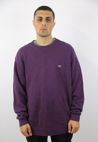 VINTAGE LACOSTE PURPLE JUMPER