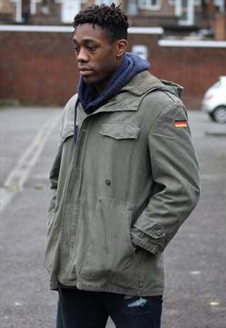 VINTAGE // 90'S // ARMY COAT