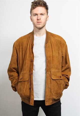 VINTAGE SUEDE BOMBER JACKET
