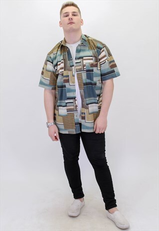 VINTAGE PATTERN FESTIVAL SHIRT