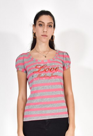 MOSCHINO JEANS T-SHIRT MULTICOLORE