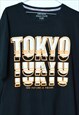 Y2K BLACK GRAPHIC TOKYO T-SHIRT
