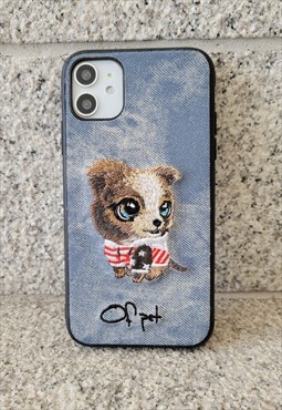 Embroidered Dressing Dog iPhone 13 Pro