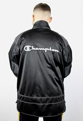 VINTAGE MENS CHAMPION BIG LOGO JACKET 90S