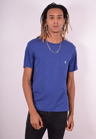 POLO RALPH LAUREN MENS VINTAGE T-SHIRT TOP XL PURPLE 90S