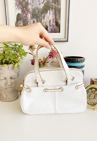 VINTAGE Y2K ESPRIT MINIMALIST FAUX LEATHER PETITE HAND BAG