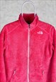 VINTAGE THE NORTH FACE FAUX FUR FLEECE PINK WOMEN'S SMALL