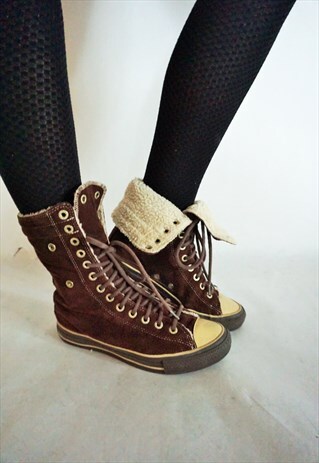 VINTAGE HIGH CONVERSE SNEAKERS BOOTS SHOES ALL STAR FELTED