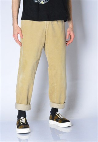 VINTAGE 90S BEIGE CORDUROY PANTS