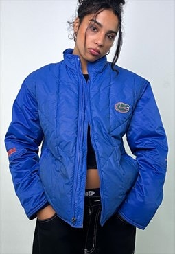 Light Blue 90s NIKE Team Florida Puffer Jacket Coat
