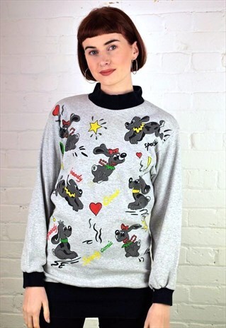 VINTAGE 80'S PUPPY SWEATSHIRT