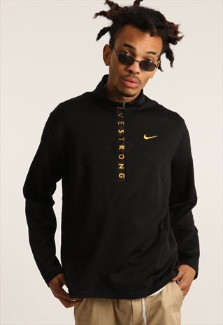 VINTAGE NIKE EMBROIDERED 1/4 ZIP SWEATSHIRT