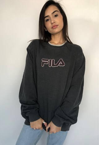 VINTAGE FILA OVERSIZED SWEATSHIRT SWEATER JUMPER 90S SWEAT