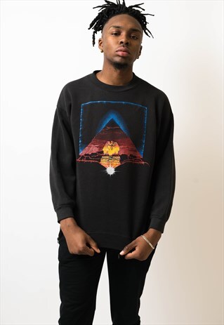 VINTAGE EGYPT PYRAMID GRAPHIC SWEATSHIRT