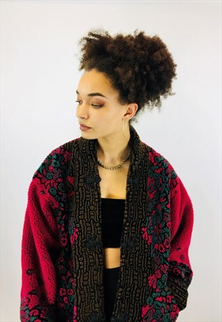 VINTAGE TEDDY BEAR FLEECE COAT