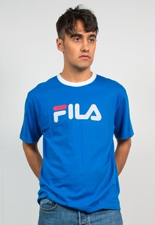 VINTAGE 90'S FILA T-SHIRT RINGER STYLE
