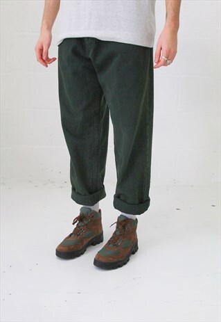 VINTAGE CALVIN KLEIN RELAXED FIT OVERDYED JEANS IN GREEN