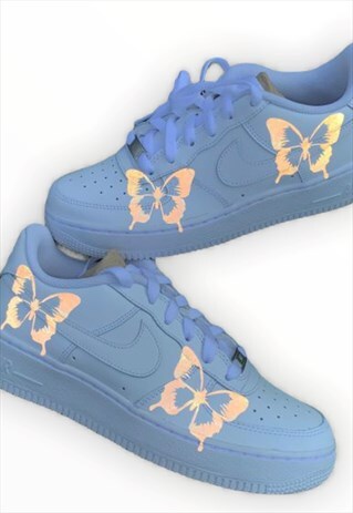 NIKE PANEL CUSTOM AIR FORCE 1 - BUTTERFLY REFLECTIVE