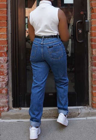 VINTAGE 90S ESCADA SPORT HIGH RISE STRAIGHT LEG JEANS