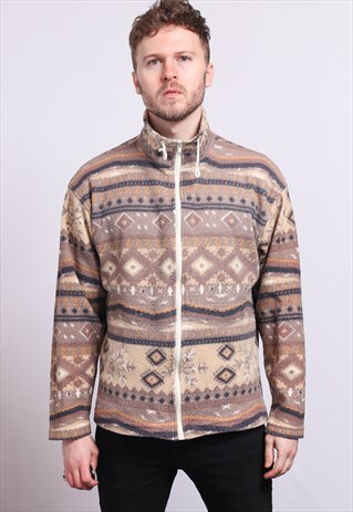 VINTAGE ZIP UP FLEECE TOP