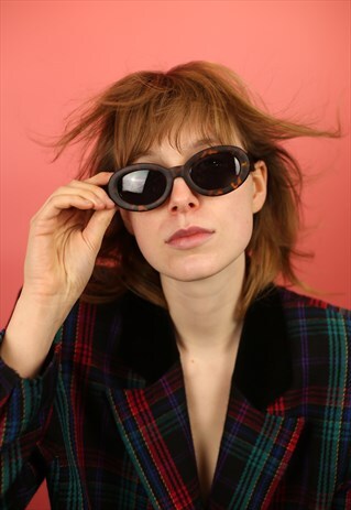 90S STYLE CURT COBAIN OVAL SUNGLASSES TORTOISE