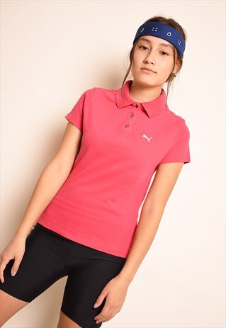 VINTAGE Y2K SPORTS OVERSIZED PUMA T-SHIRT TOP TEE IN PINK