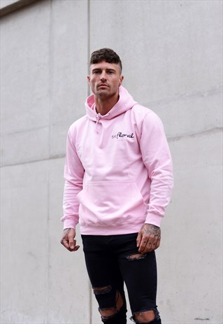 54 FLORAL MINI CORE HOODY - PINK