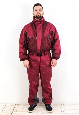 Vintage Active Sportswear Mens M Ski Suit Snowsuit Jumpsuit