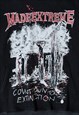 GOTHIC HOODIE PUNK TOP GRUNGE JUMPER GRAFFITI SWEAT IN WHITE
