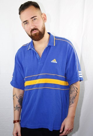 VINTAGE ROYAL BLUE SPORT POLO SHIRT
