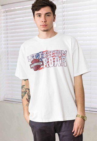 VINTAGE HARLEY-DAVIDSON T-SHIRT LOGO 90S XL 8.9