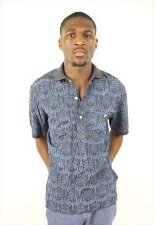 VINTAGE ABSTRACT 90'S PATTERNED SHIRT