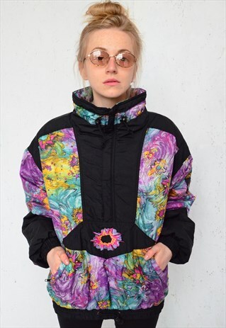 ETIREL VINTAGE 80S COLOURFULL JACKET KAGOOLS