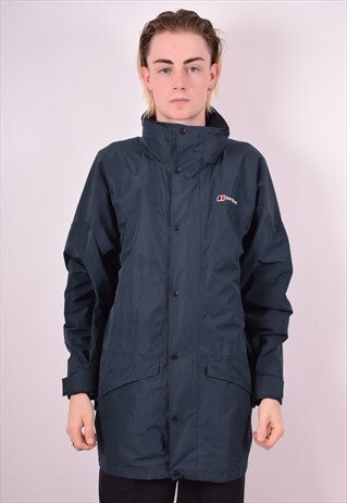 BERGHAUS MENS VINTAGE JACKET XL KHAKI 90S